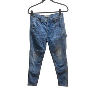 Free people distressed cropped carpenter jeans -  Size 24